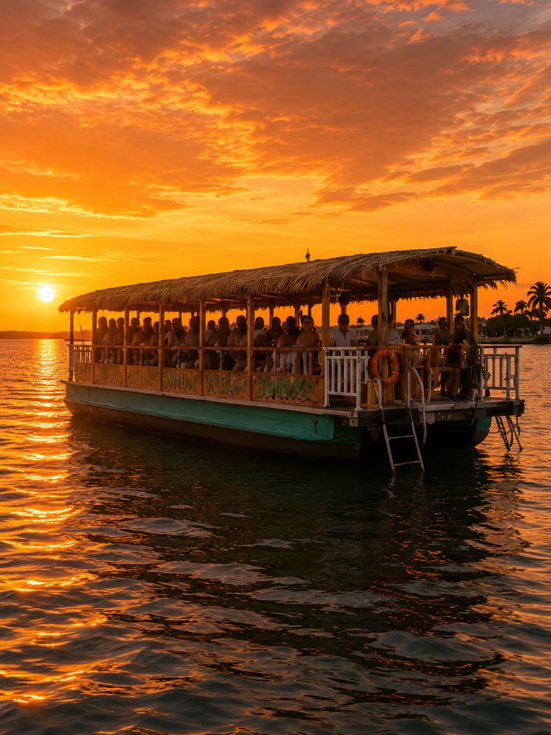 Big group sunset cruise on the Manatee River