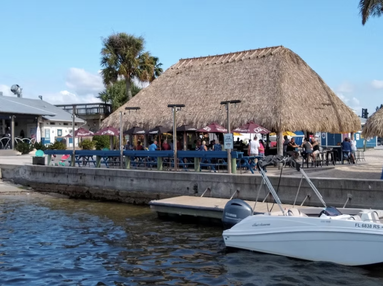 Pub crawl stop at Caddy's on the Manatee River